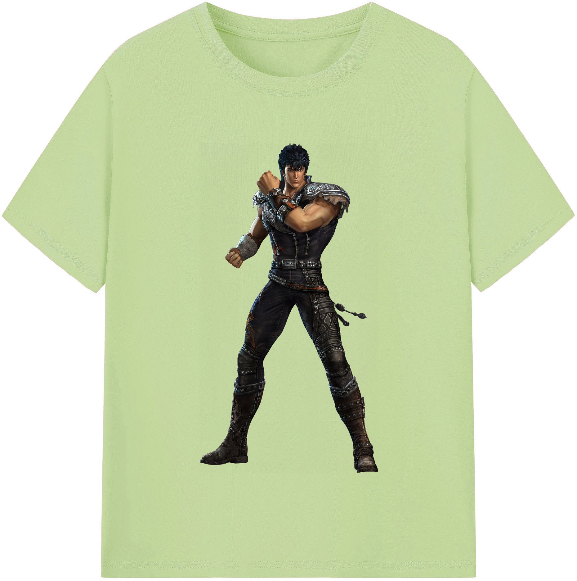 （画像用） 北斗の拳 Fist of the North Star 綿100％半袖Tシャツ（フロントプリント）